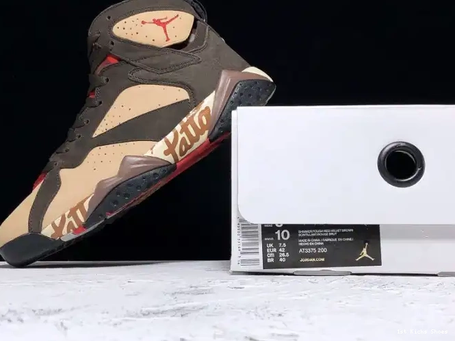 1st Kicks Shoes Air SP Patta 7 Jordan x 